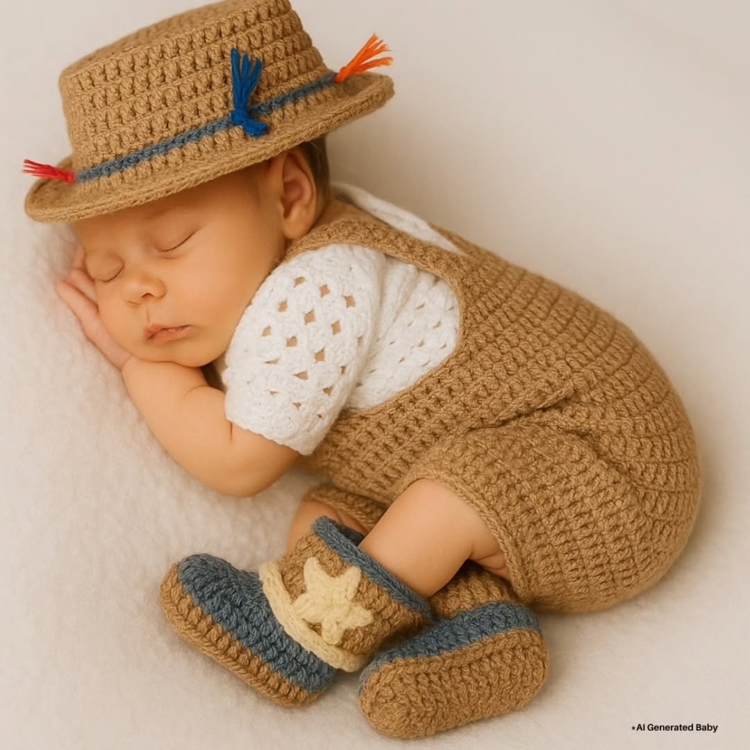Crochet CowBoy Hat for Babies